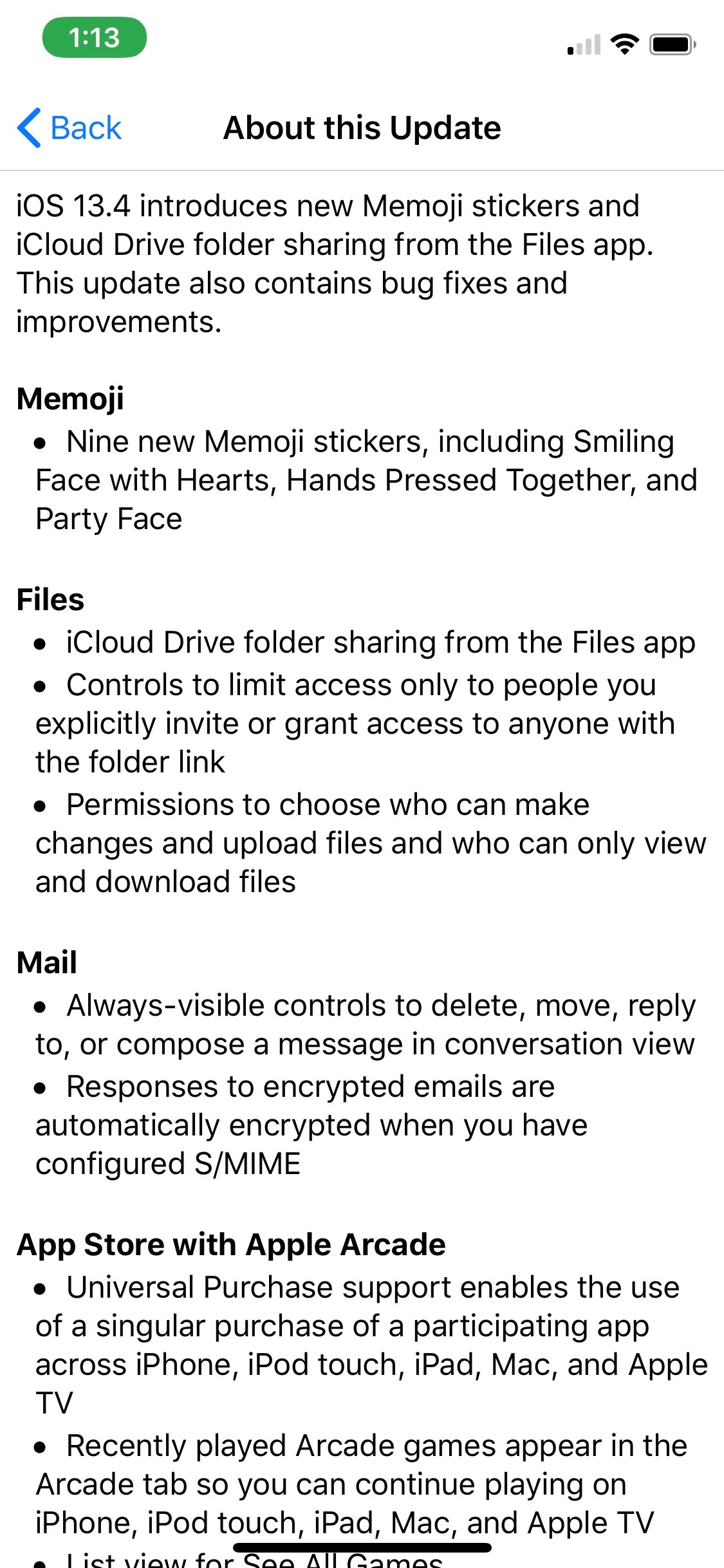 Here&#039;s the Full Changelog for iOS 13.4 GM