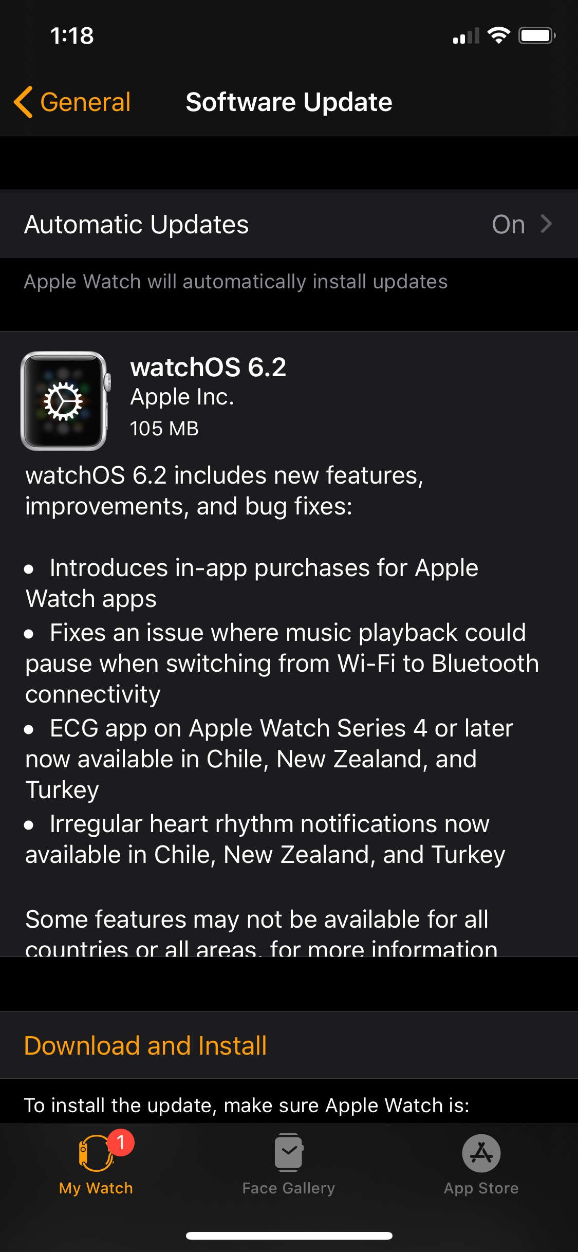 Apple Releases watchOS 6.2 With Support for In-App Purchases, Expanded ECG App Availability, More