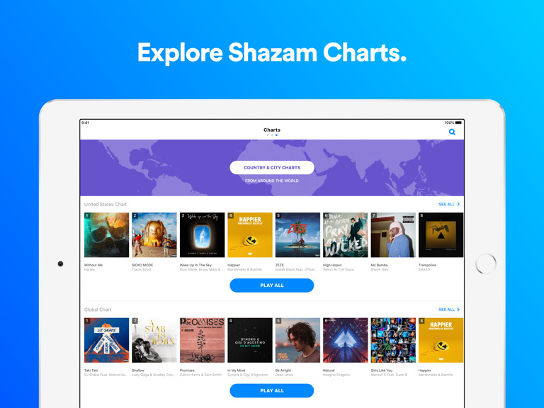 Apple Updates Shazam for iPad With Split View Support, More