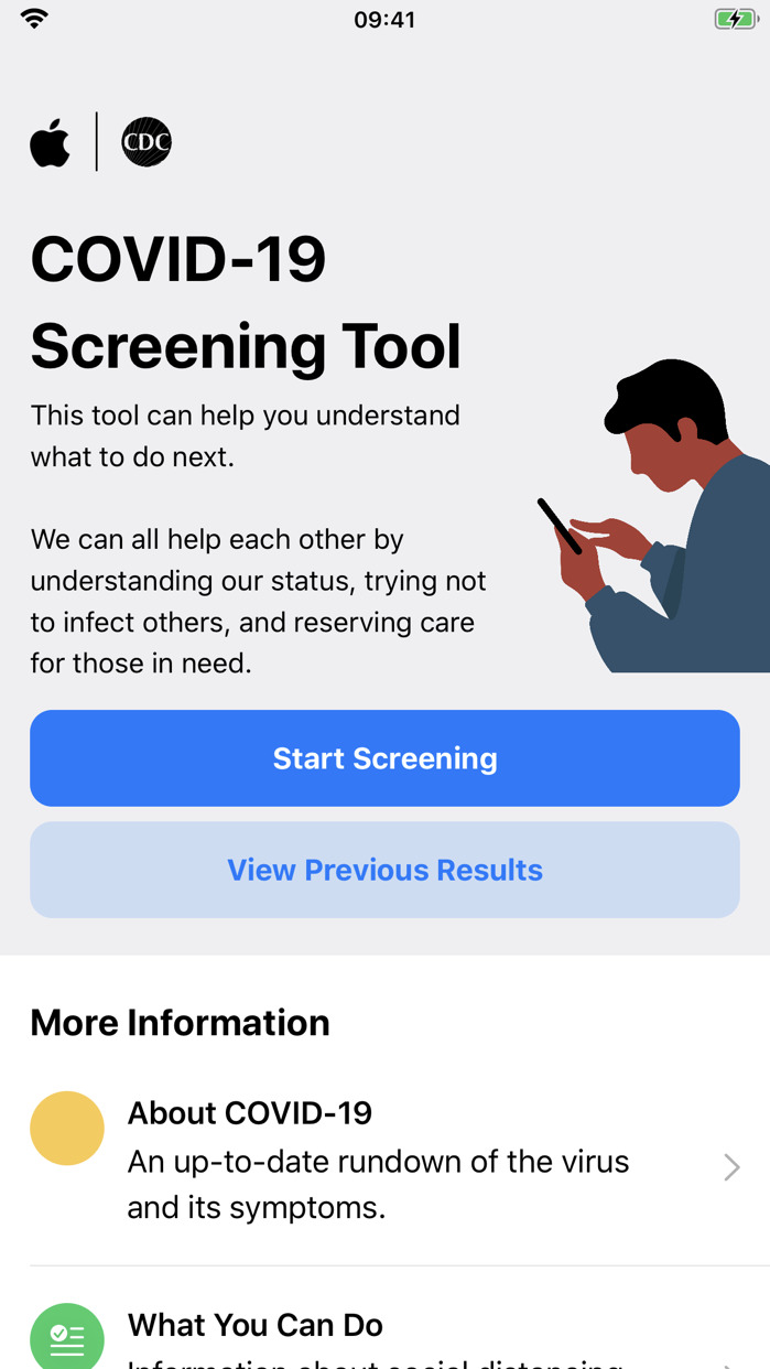 Apple Releases COVID-19 Screening Tool for iOS and Web, Developed in Partnership With White House, CDC, FEMA