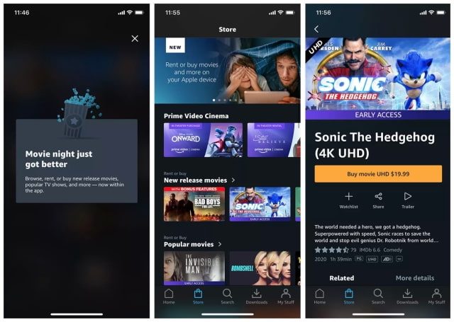 Amazon Prime Video App Now Offers In-App Purchases of Movies and TV Shows