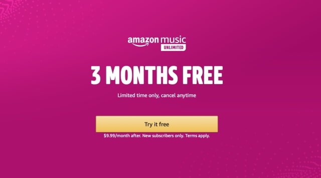Amazon Music Unlimited is Free for Three Months