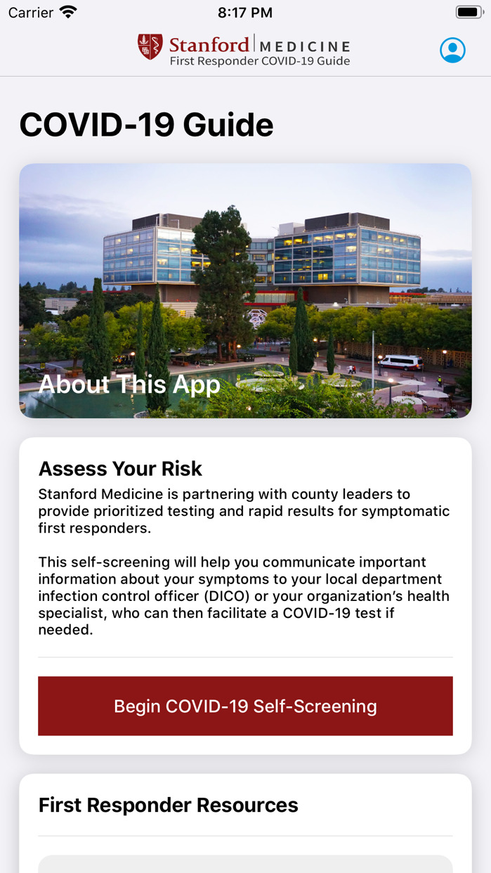 Stanford Medicine Releases First Responder COVID-19 App With Support From Apple