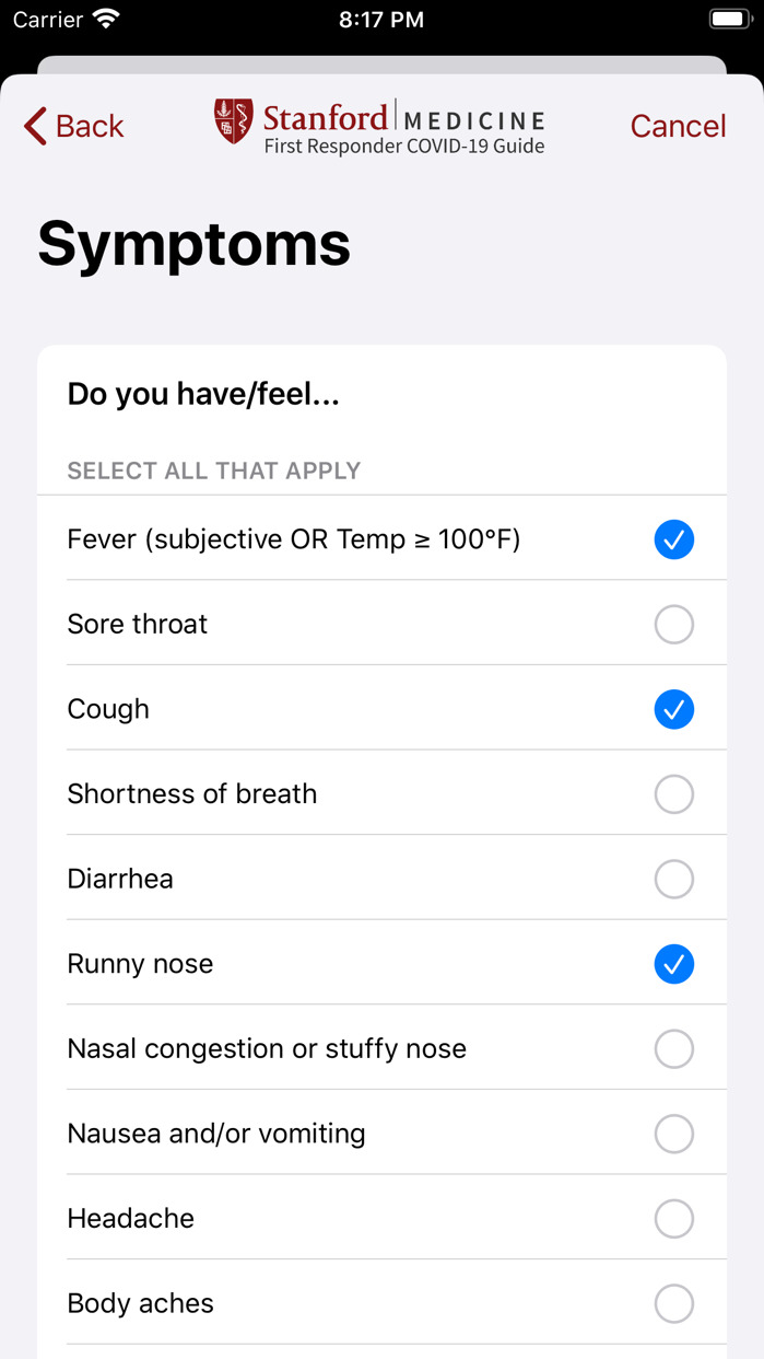 Stanford Medicine Releases First Responder COVID-19 App With Support From Apple