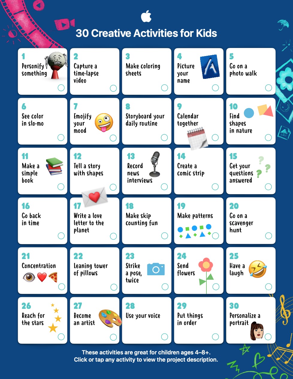 Apple Education Shares &#039;30 Creative Activities for Kids&#039;