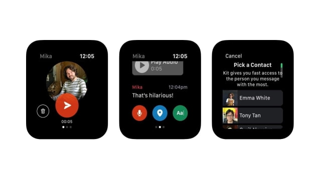 Facebook Releases Kit (Keep in Touch) App for Apple Watch