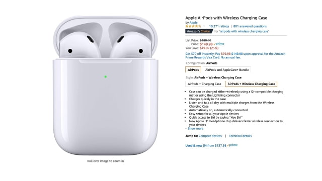 Apple AirPods 2 With Wireless Charging Case On Sale for $149.98 [Lowest Price Ever]