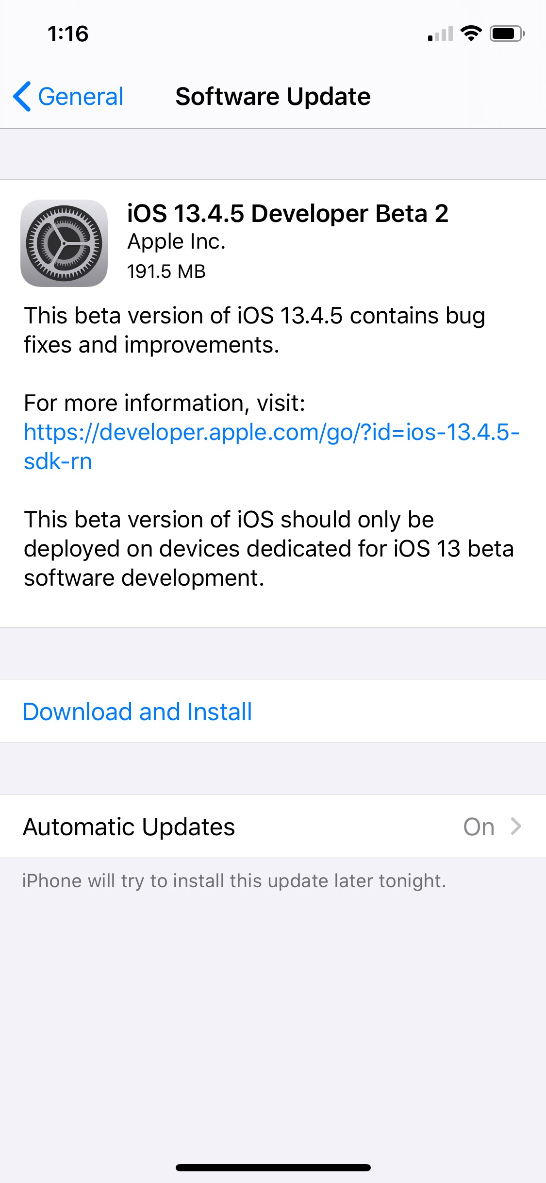 Apple Releases iOS 13.4.5 Beta 2 and iPadOS 13.4.5 Beta 2 [Download]