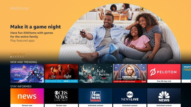 Amazon Announces Free #AtHome Content for Fire TV and Fire Tablet 