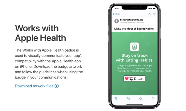 Apple Updates HealthKit Guidelines, Makes Works with Apple Health Badge Available