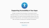 Apple Invites Select Developers to Online Accessibility Event