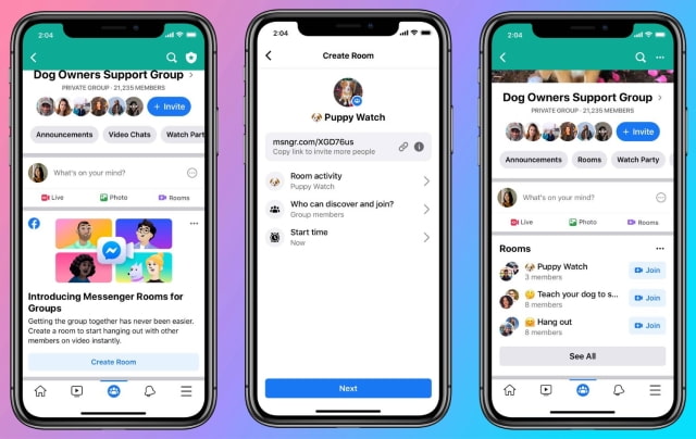 Facebook Launches &#039;Messenger Rooms&#039; to Take on Zoom and Houseparty