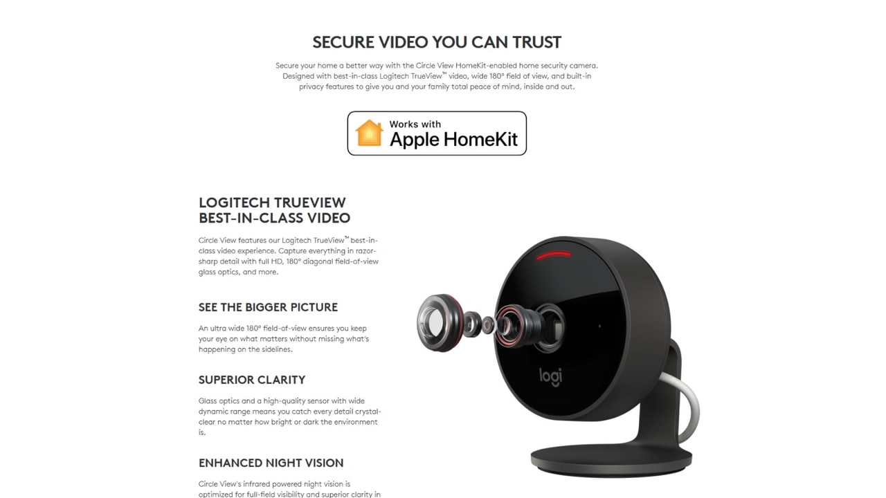 homekit secure video logitech