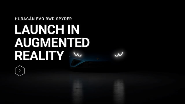 Lamborghini to Unveil New Huracán EVO RWD Spyder in Augmented Reality Using Apple&#039;s AR Quick Look