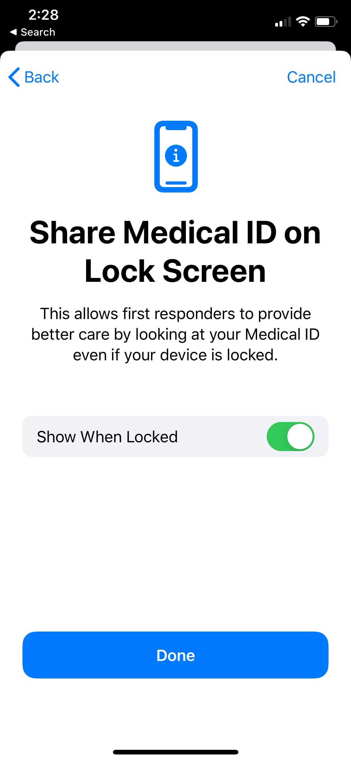iOS 13.5 Beta 4 Lets You Automatically Share Medical ID Information During an Emergency Call