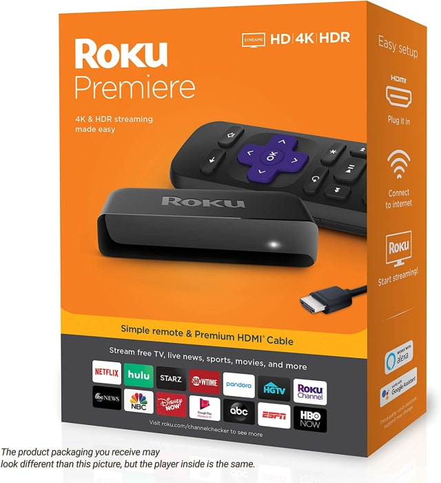 Roku Premiere 4K/HDR Streaming Media Player On Sale for $29 [Deal]