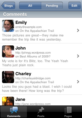 WordPress for iPhone Adds Ability to Manage Comments