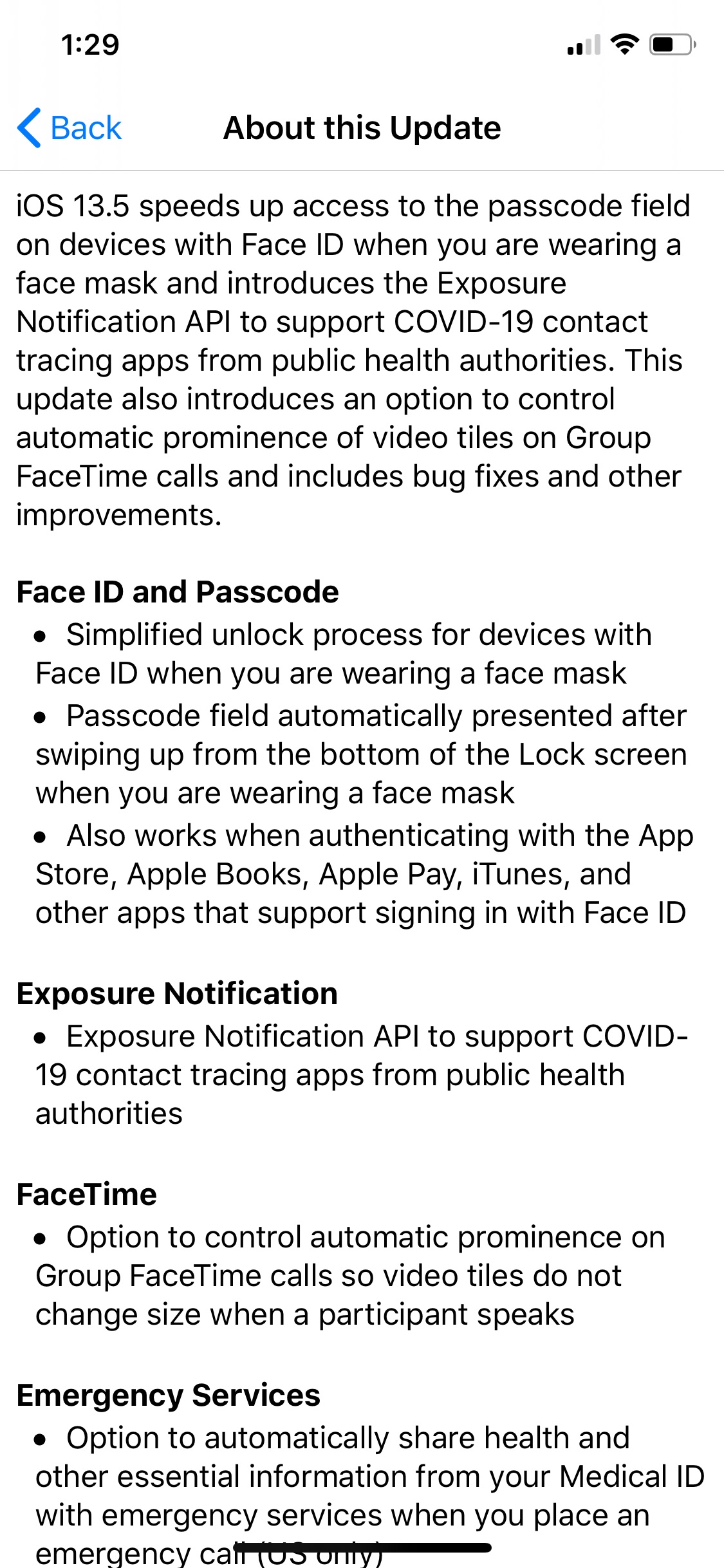 What&#039;s New in iOS 13.5 [Changelog]