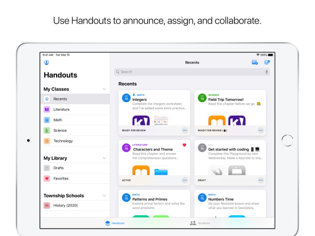 Apple Releases Schoolwork 2.0 for iPad With All-New Design, Progress Insights, More