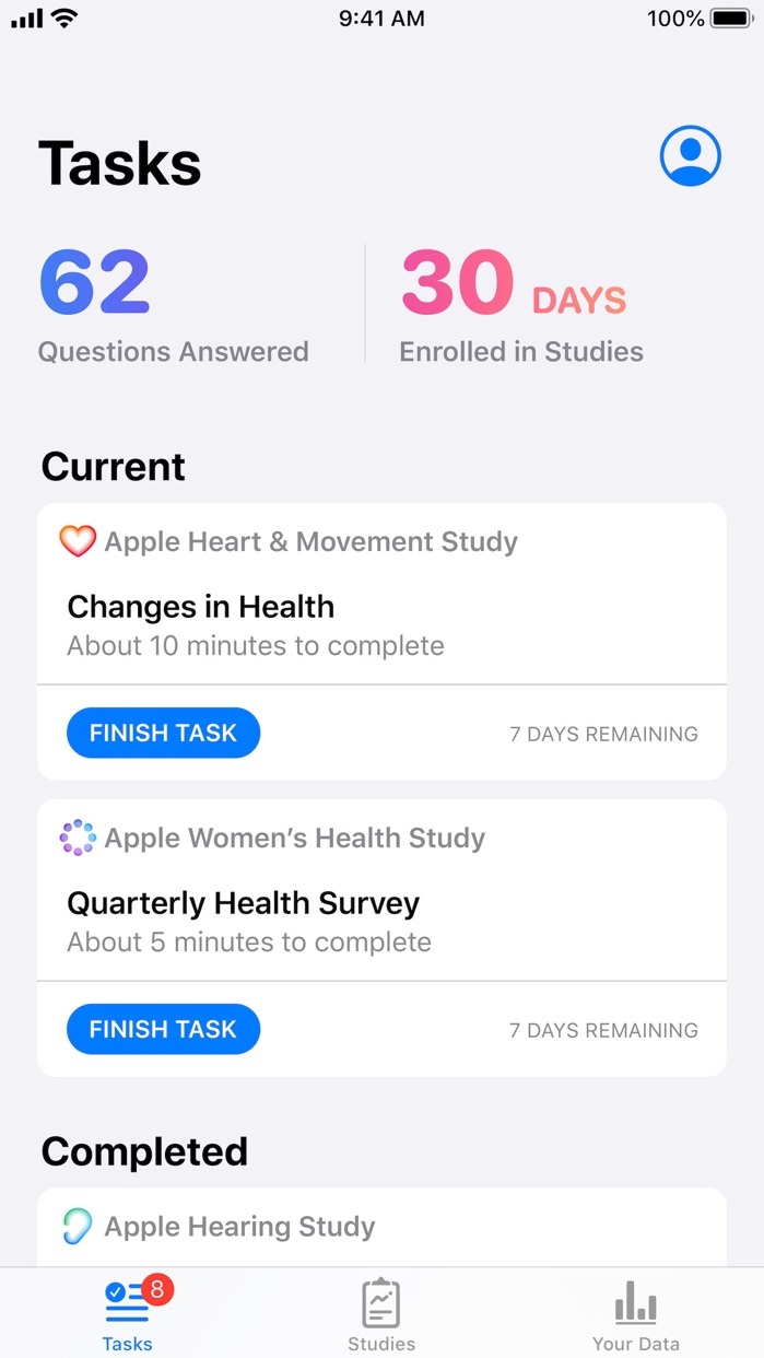 Apple Research App Updated With COVID-19 Survey, Speech in Noise Test