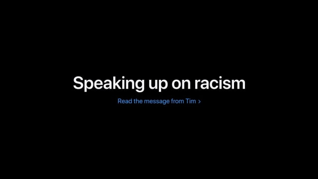 Tim Cook Posts Open Letter on Racism
