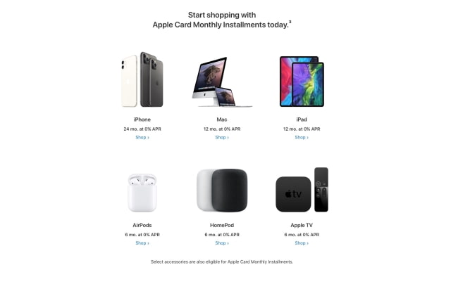 Apple Now Offers 0% Monthly Installments Plan for Mac, iPad, More