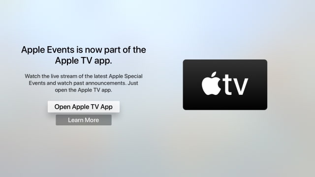 Apple Events is Now Part of the Apple TV App
