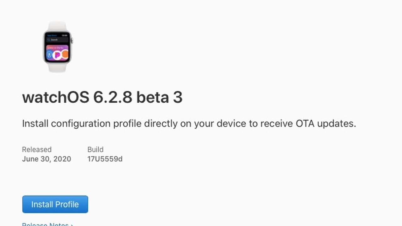 Apple Seeds watchOS 6.2.8 Beta 3 to Developers [Download] - iClarified