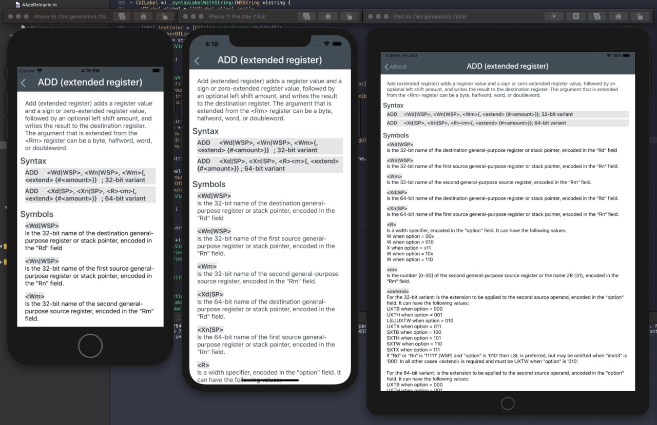 ARMRef App Provides Reference Manual for ARM Assembly Instructions
