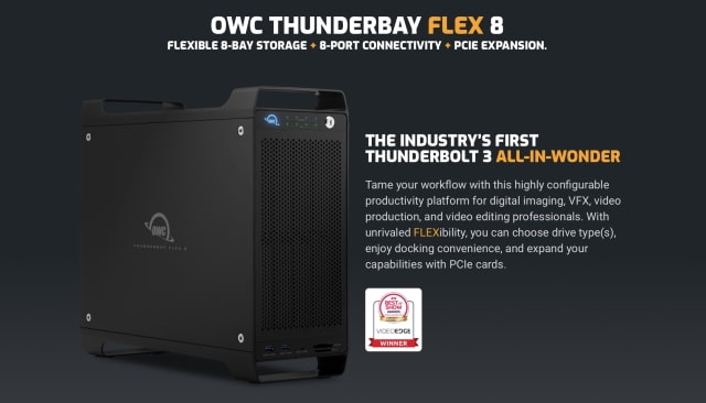 OWC Launches ThunderBay Flex 8 Storage Solution