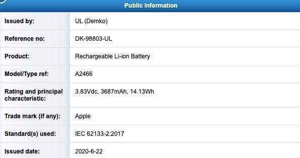 Possible iPhone 12 Batteries Spotted in Certification Databases, Some With Lower Capacities