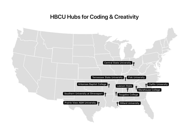 Apple Expands Partnerships With HBCUs to Create Community Hubs for Coding