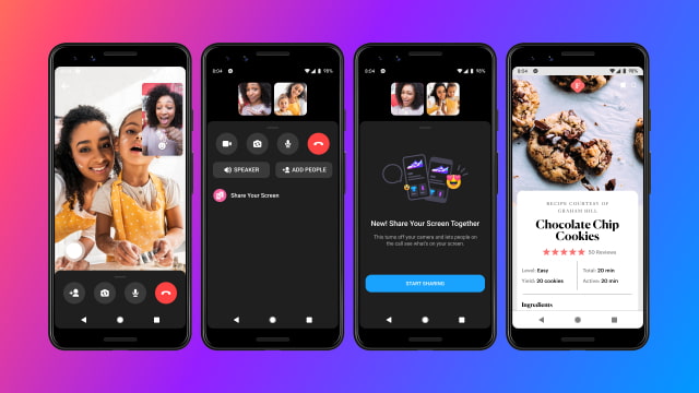 Facebook Messenger App Gets Screen Sharing Feature