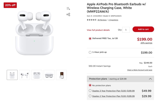 Apple AirPods Pro On Sale for $199 [Lowest Price Ever]