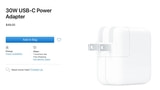 Apple Releases New 30W USB-C Power Adapter