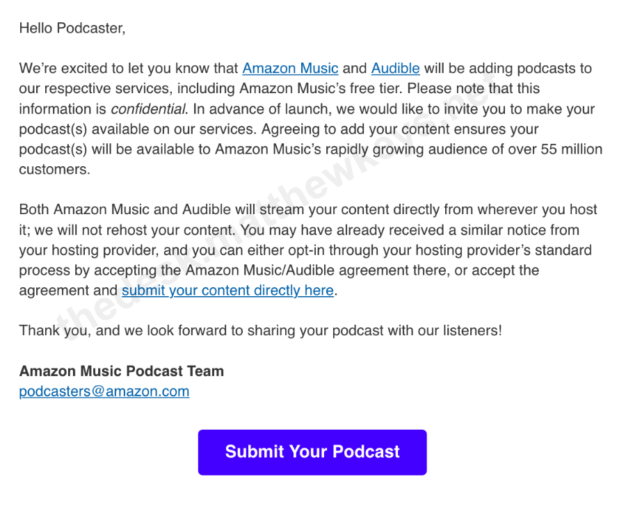 Podcasts Are Coming to Amazon Music and Audible
