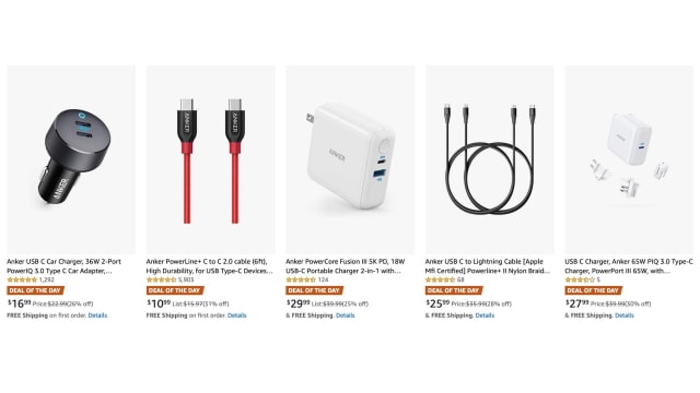 Anker Chargers, Cables On Sale for Up to 31% Off [Deal of the Day]
