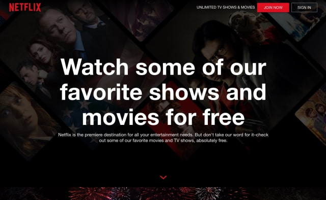 Netflix Offers Some Movies and TV Shows for Free But Not on iOS