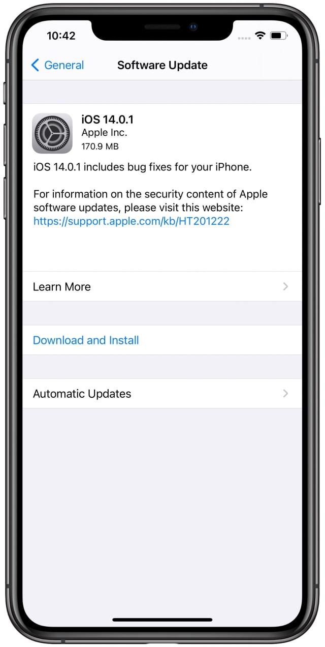 Apple Releases iOS 14.0.1 and iPadOS 14.0.1 [Download]