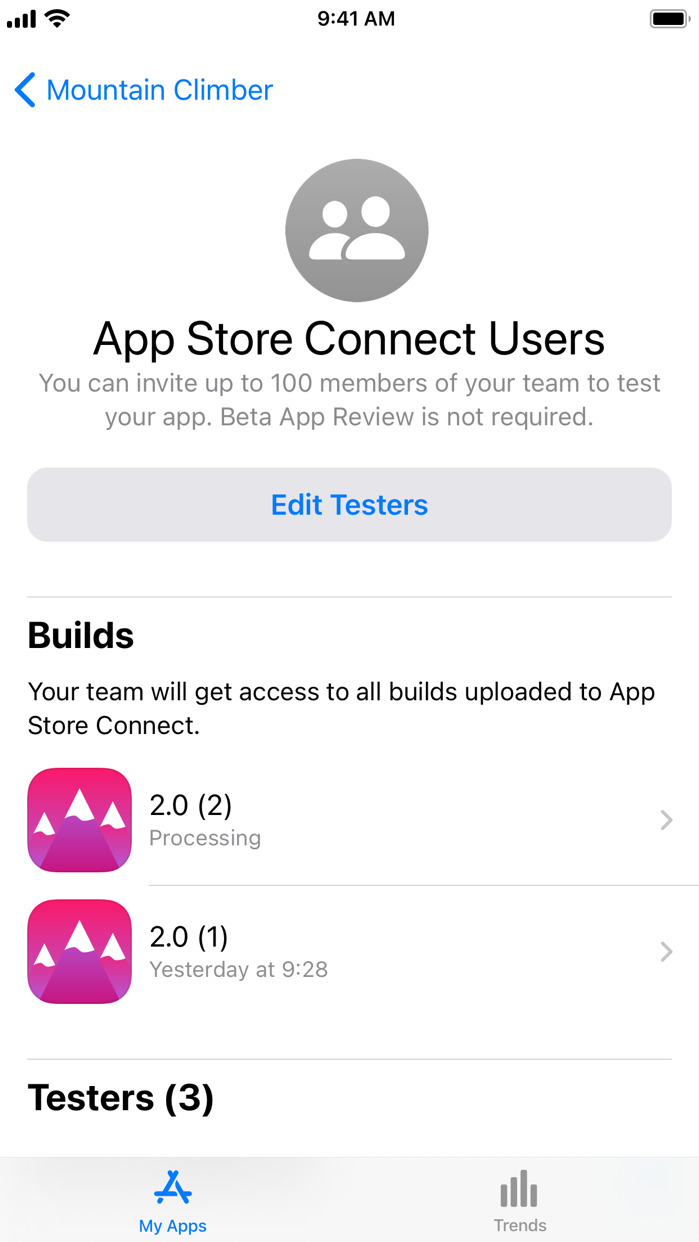App Store Connect App Gets TestFlight Integration for Internal Testing