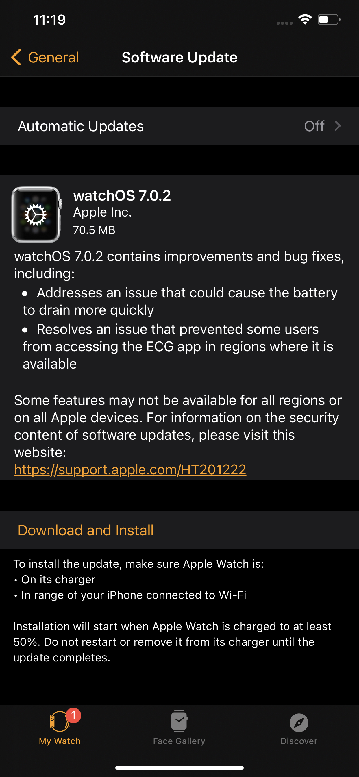 Apple Releases watchOS 7.0.2 With Fix for Battery Drain Issue