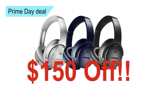 Bose QuietComfort 35 (Series II) Wireless Headphones On Sale for $150 Off [Prime Day Deal]