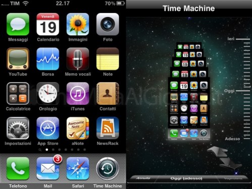 Time Machine Concept for the iPhone