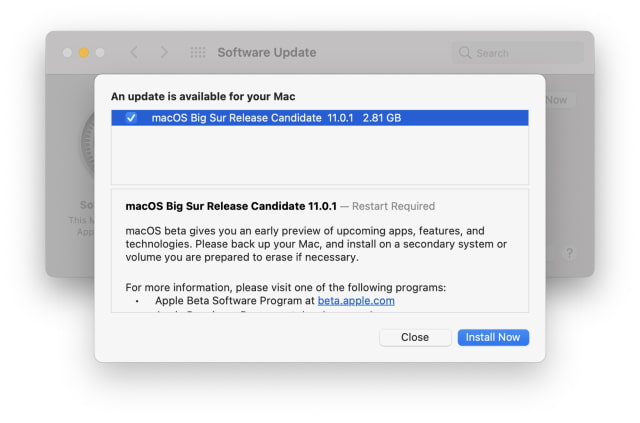 Apple Releases macOS Big Sur 11.0.1 Release Candidate to Developers [Download]