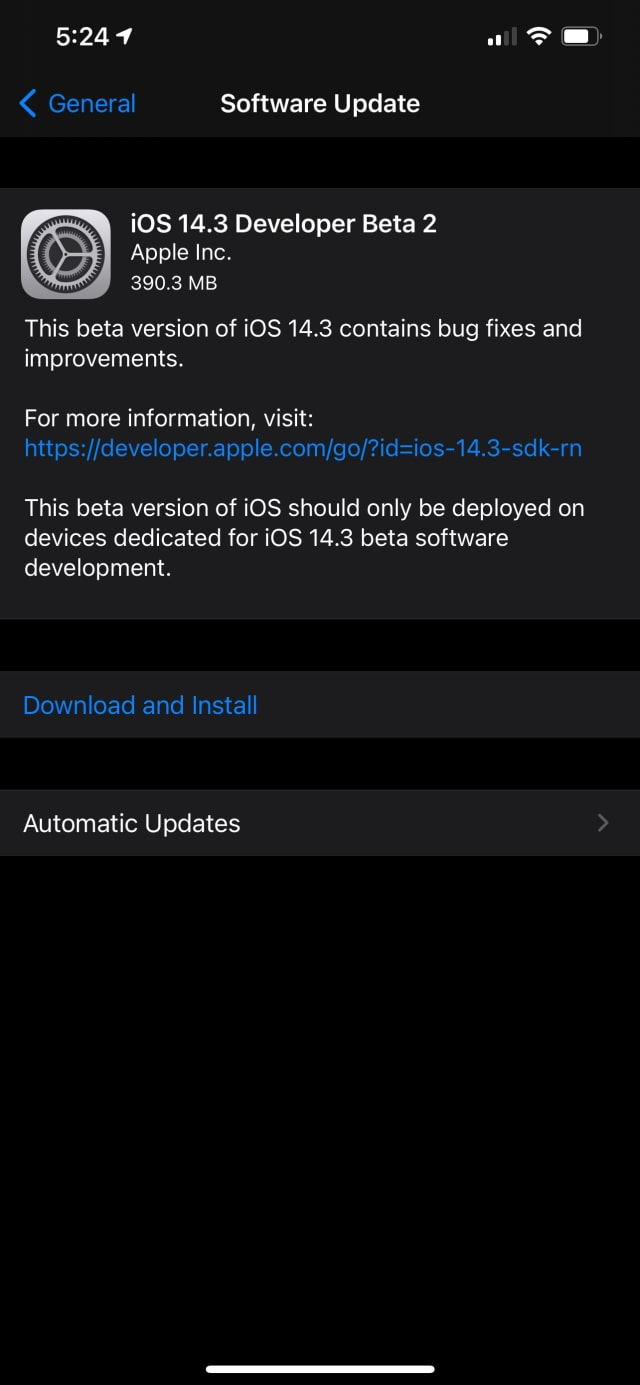 Apple Releases iOS 14.3 Beta 2 and iPadOS 14.3 Beta 2 [Download]