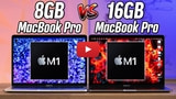 8GB vs 16GB M1 MacBook Pro [Video]