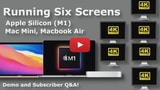 Apple's M1 Macs Can Run Up to Six External Displays [Video]