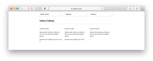 Apple Quietly Updates iPhone 8 and Later With Support for 1080p FaceTime Video Calls