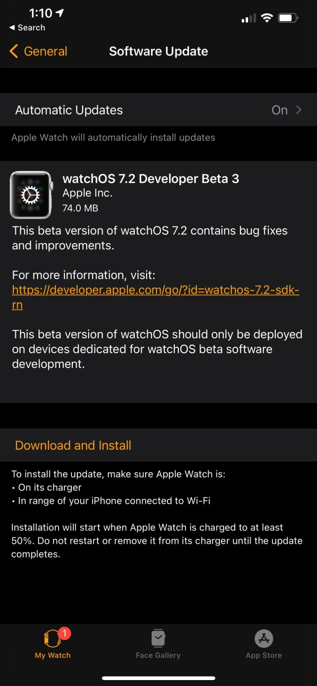Apple Seeds watchOS 7.2 Beta 3 to Developers [Download]