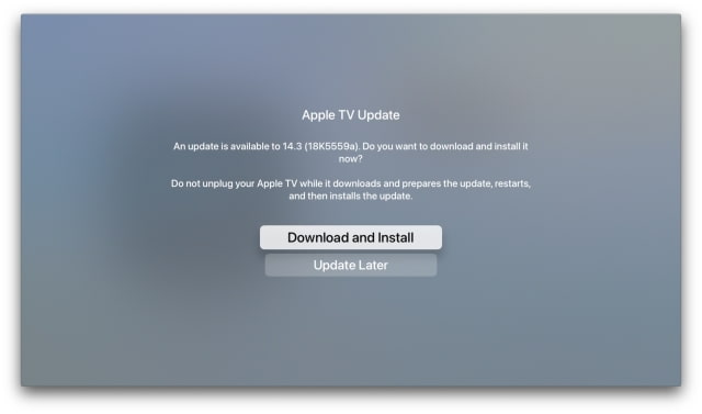 Apple Seeds tvOS 14.3 Beta 3 to Developers [Download]